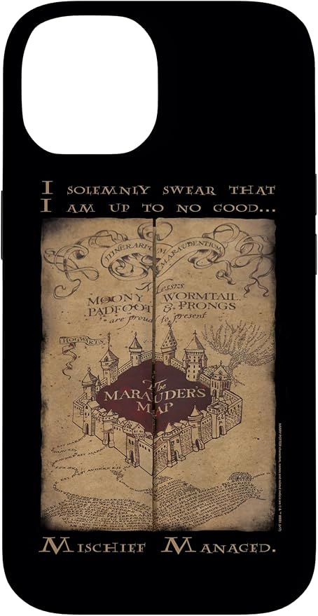 iPhone 14 Harry Potter Marauder's Map Words Case