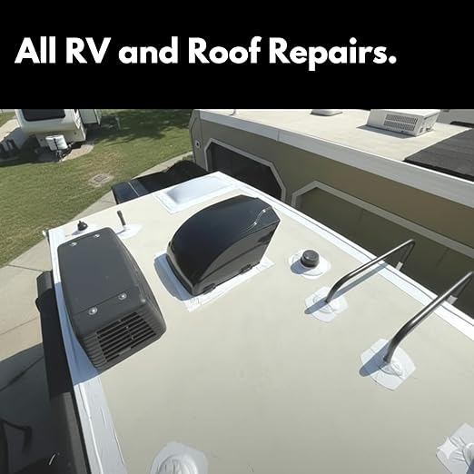 HSS RV Sealant Tape with MicroSealant - Waterproof Commercial Roofing Tape for Roof and RV Repair - UV- & Weatherproof - White - 4 inch x 25 ft.