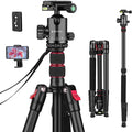 Professional Tripod for Camera, Victiv 81 inch Aluminium Compact Travel Camera Tripod Monopod Heavy Duty with Phone Mount, Compatible with Canon Nikon Sony
