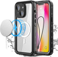 AICase for iPhone 14 Plus Case Waterproof, Compatible with Magsafe Magnetic Protective Phone Case, Water Proof Mag Safe Magnet Shockproof Full Body Clear with Screen Protector