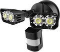 SANSI Eco Series 18W 1800LM LED Motion Sensor Outdoor Lights, Energy Saving Security Light, 200W Equiv. 5000K Dusk to Dawn Flood Light, 50,000 Hours Lifespan, IP65 Waterproof for Yard, Doorway, Black