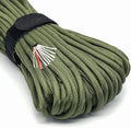 PSKOOK Survival Paracord Parachute Fire Cord Survival Ropes Red Tinder Cord PE Fishing Line Cotton Thread 7 Strands Outdoor 20, 25, 100 Feet