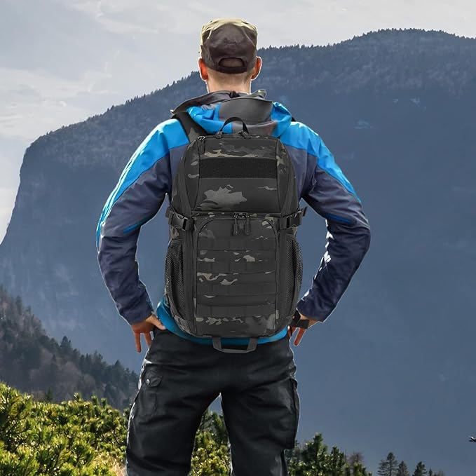 HUNTVP Tactical Backpack Military MOLLE Backpack Hunting Rucksack Gear Assault Pack 25L WR