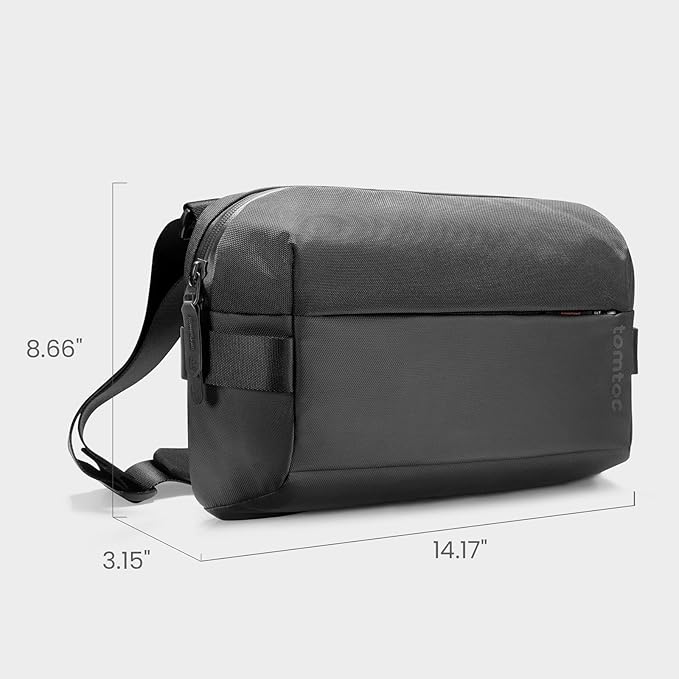 tomtoc Compact EDC Sling Bag 3L-10L, Minimalist Crossbody Bag Chest Shoulder Pack for Men Women, X-pac/Recycled Polyester