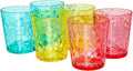 BPA-Free Plastic Tumblers 6 Pack (6x16oz) | Reusable Dishwasher Safe | Stackable Shatterproof Cups | Plastic Drinkware & Drinking Tumblers for Restaurant, Home, Party