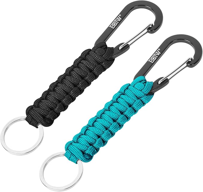 EOTW Paracord Keychain for Men Women Paracord Carabiner Backpack Keychain with Aluminum Clip for Camping Hiking Outdoor Gear