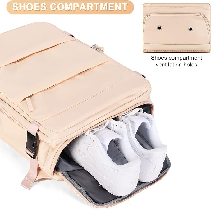 coofay Carry On Backpack Flight Approved Personal Item Travel Backpack For Women Airline Approved Waterproof Sports Luggage Backpack Casual Daypack Small Hiking Backpack