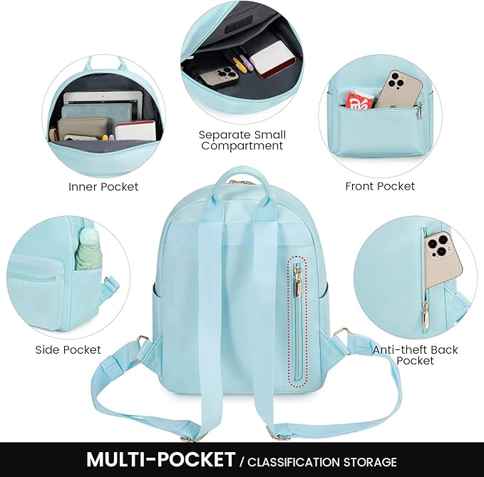 LOVEVOOK Mini Backpack for Women Light Weight Small Waterproof Backpack Purses Daily Backpack… | Light Weight