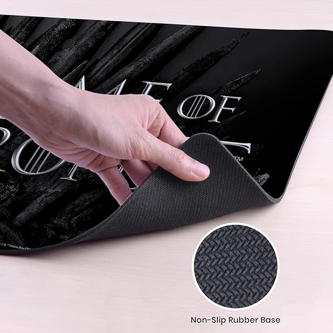 Head Case Designs Officially Licensed HBO Game of Thrones Iron Throne Graphic Art 37.4 x 15.75 x 0.16 inches (900 x 400 mm) - XL Gaming Office Desk PC Keyboard Mouse Mat Pad