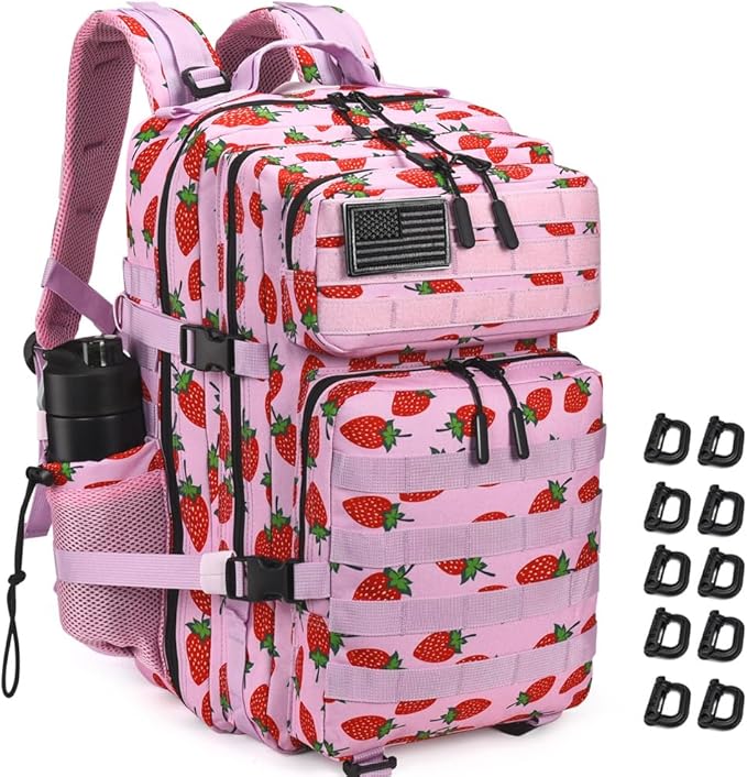 45L Tactical Backpack for Men Women, Military Assault Pack with MOLLE, Large 3 Day Bug Out Bag for Hiking Camping
