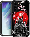 for Samsung Galaxy S21 Case, Sakura Japanese Samurai Pattern Graphic Design Girl Boy Soft Silicone Hard Acrylic Shock Protection for Samsung Galaxy S21
