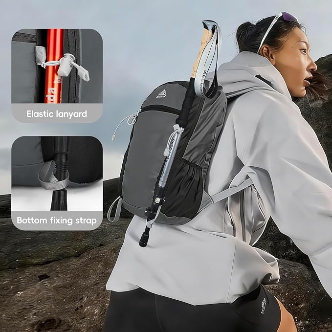 Seektop 20L Ultra Lightweight Small Hiking Backpack, Water-Resistant Packable Daypack for Hiking Travel Men Women