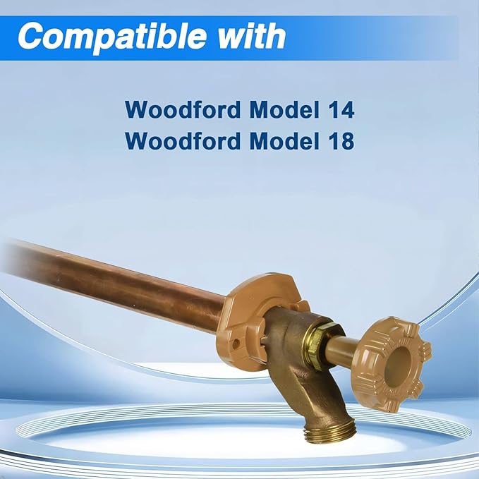 Outside Wall Faucet Repair Kit Compatible with Woodford Model 14 18, Sillcock Metal Wheel Handle Repair Kit Replace# RK-14MH
