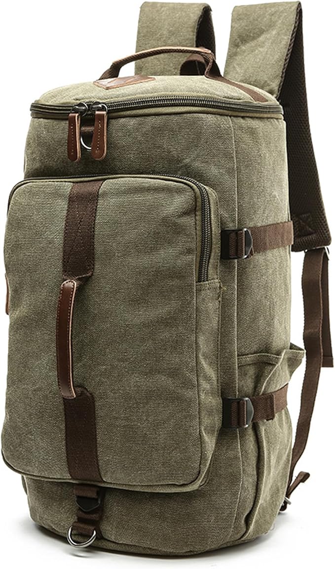 Men's backpack with large capacity, Fashionable travel style, Outdoor hiking bag, Business leisure waterproof backpack, Laptop backpack(green)