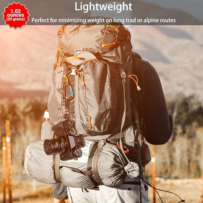 Gabbro Carabiner Clips Heavy Duty 12kN (2697 lbs), Wiregate Aluminum Lightweight Caribeener for Hammock, Hiking, Camping, Water Bottle, Dog Leash Harness, Keychains