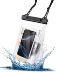 Extra Large Size Waterproof Phone Pouch - [Floating] Water Proof Pouch for iPhone Galaxy Google and More, IPX8 Waterproof Dry Bag for Beach Vacation Belongings