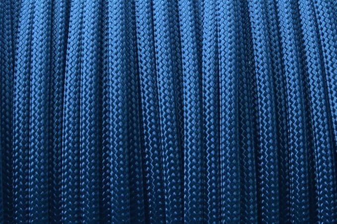 BORED? PARACORD! 550 lb Paracord – Ideal for Crafting, DIY Projects, Camping, Military & Active Outdoors – 300+ Colors – Tactical Parachute Cord Type III – Strong - Royal Blue 50 Feet