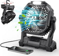 ONLYNEW Portable Fan Rechargeable, 20000mAh Cordless Battery Powered Fan with LED Lantern, USB C Battery Operated for Camping Travel Bedroom Home Tent Office Beach Desk Fishing Table