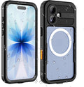 Waterproof Phone Case Compatible with iPhone 17, IP68 Waterproof Shockproof Dust-Proof Phone Case with Built in Screen Protector, Full Body Protective Case (Black, 17)