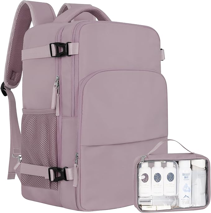 Sinaliy Travel laptop Backpack for Women, Personal Item Size Flight Approved, 16 Inch Laptop Bag with Multi-Pockets, College Computer Bag, Waterproof Carry On Backpack Casual Daypack Backpack
