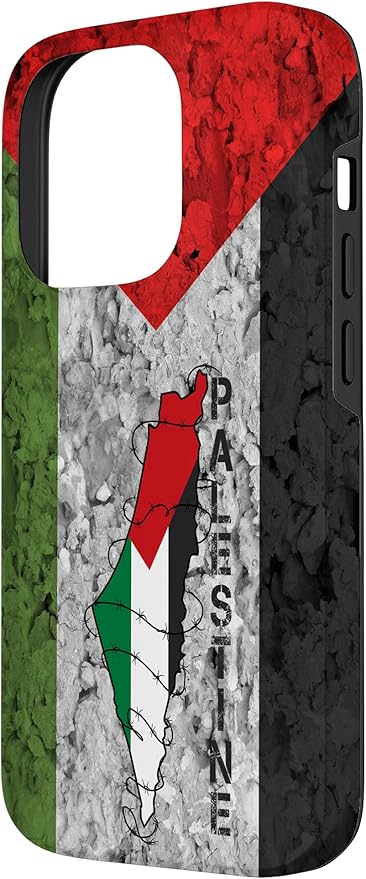 Kufiya PALESTINE Keffiyeh flag, Palestinian Map pattern Case for iPhone 14 Pro