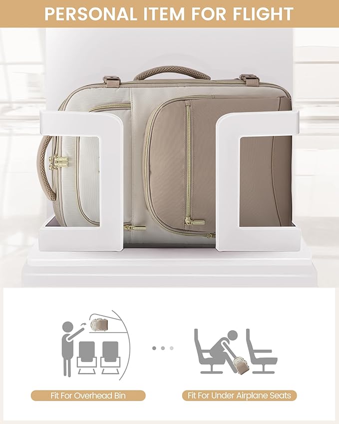 LOVEVOOK Travel Essentials Carry on Backpack 50L Travels Backpack for Women,Waterproof TSA Personal Item Travels Bag Airline Flight Approved,Large Carry on Luggage Laptop Backpack with Packing Cubes