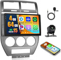 [4+64G] Android 15 Car Stereo for Jeep Compass Patriot 2007 2008 2009, Hikity 10'' in-Cell Touchscreen Radio Wireless Carplay Android Auto 5G WiFi/1280 * 720P/Bluetooth/GPS SWC FM/RDS/EQ Backup Cam
