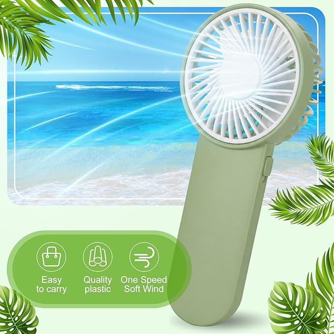 Sumind 36 Pcs Small Personal Portable Fan Mini Handheld Bulk 1 Speed Electric Cute Battery Powered for Neck Lash Makeup Women Men Travel Camping Indoor Outdoor Summer (Morandi Colors)