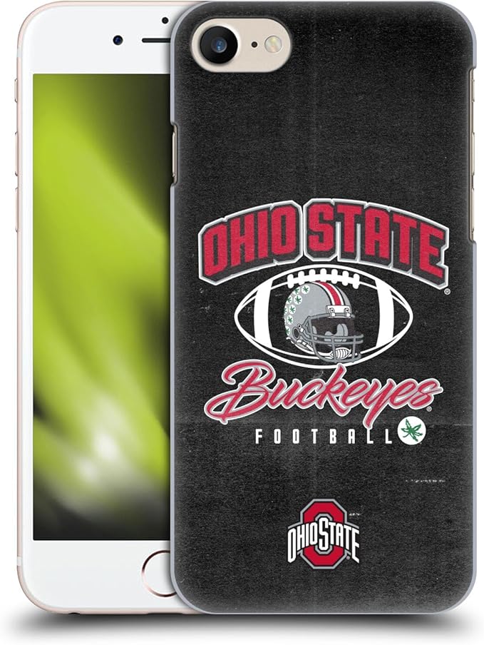 Head Case Designs Officially Licensed Ohio State University Vintage Football Graphics Hard Back Case Compatible with Apple iPhone 7/8 / SE 2020 & 2022