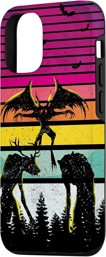 Cryptkin Cute Mothman Cryptid Map Case for iPhone 12/12 Pro