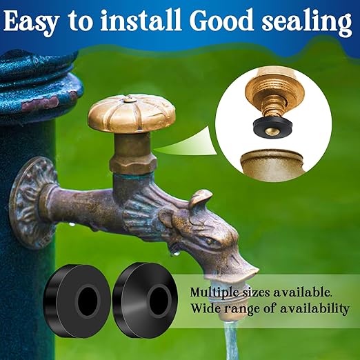 ZDBB 1075 Pcs 3-in-1 Spigot Repair Washers & Hose Gasket & Faucet O-Rings Kit 37 Size Plumbing Rubber Washers Assortment Set for Kitchen Faucet Outdoor Hose Bib Water Spigot Seal Repair