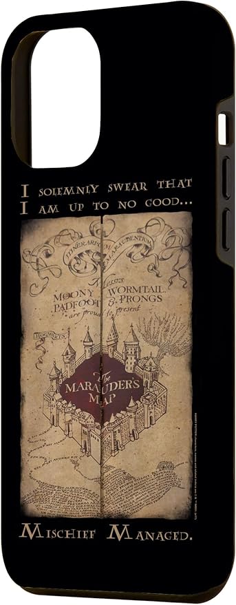 iPhone 12 Pro Max Harry Potter Marauder's Map Words Case