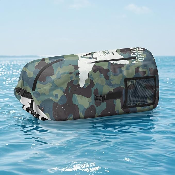 Waterproof Dry Bag Heavy Duty Marine Dry Bags for Kayaking Hiking Camouflage Green Backpack Roll-Top Closure Bag - Backpack Waterproof Phone Case 35L/55L/85L