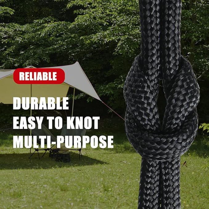 WEREWOLVES 650lb Paracord/Parachute Cord - 9 Strand Paracord Rope - 100', 200' Spools of Parachute Cord, Type III Paracord for Camping, Survival