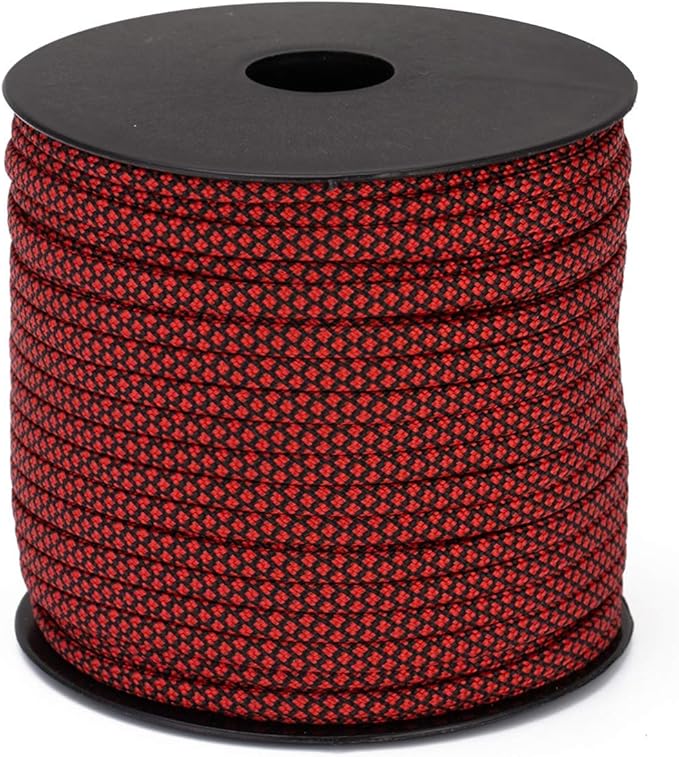 7 Strand Core 550lb Paracord Parachute Cord Lanyard Mil Spec Type III - 4mm 165 Feet Spool of Paracord String Braided Accessories