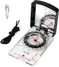 Orienteering Compass with Sighting Mirror - Adjustable Declination for Hiking & Backpacking - Reliable Emergency Backup for Scouts & Beginners