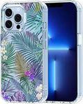 MOSNOVO Case for iPhone 13 Pro, [Buffertech 6.6ft Military-Grade Drop Protection] [Anti Peel Off Tech] Clear TPU Bumper Phone Case Cover Design - Tropical Rainforests