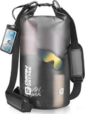Waterproof Dry Bag, 5L/10L/20L/30L/40L Roll Top Lightweight Storage Backpack with Phone Case for Women & Men, Floating Waterproof Sack for Travel, Swimming, Kayaking, Paddle Board, Camping & Beach