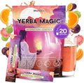 Yerba Magic Hydration + Energy - Tropical Punch with Electrolytes, Yerba Mate Caffeine, Amino Acids, Sea Moss & Coconut Water for Hydration, Muscle Recovery & Clean Energy - Zero Sugar (20 Stick Packs)