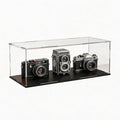 Display Case for Light Saber and Sword, Acrylic Box for Trophy and Toy Figures, Clear Acrylic Display Cases with Matte Black Base for Collection Protection and Storage, 14x5x5 inch