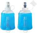 150ml Soft Flask Soft Water Bottle for Running, Hiking, Travelling, Cycling and Climbing - 2Pcs Blue - TPU Material - BPF-Free