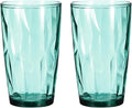 uxcell 17oz Acrylic Drinking Glasses, 2Pcs Plastic Reusable Tumblers Drinkware Unbreakable Water Glasses Cups Stackable & Dishwasher Safe for Home Outdoors Restaurant, Cyan