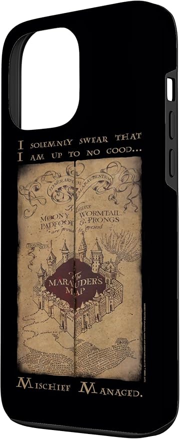iPhone 13 Pro Max Harry Potter Marauder's Map Words Case