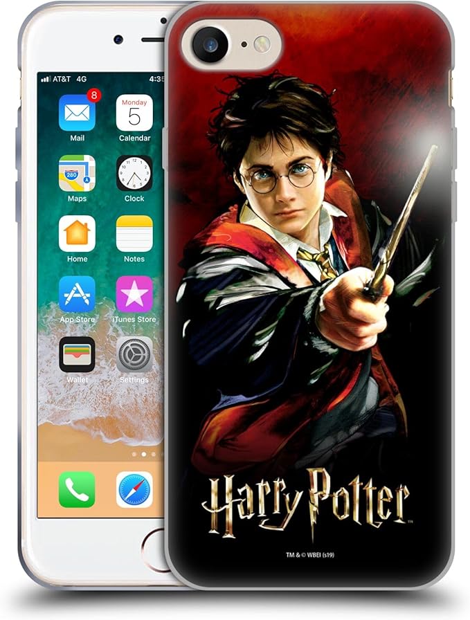 Head Case Designs Officially Licensed Harry Potter Harry Portrait Prisoner of Azkaban II Gel Case [Military Grade] Compatible with Apple iPhone 7/8 / SE 2020 & 2022 and Compatible with MagSafe