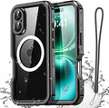 AICase Waterproof Case for iPhone 16(6.1") with MagSafe Snowproof,Dustproof and Shockproof,IP68 Certified Real 360 Full Body Protection Fully Sealed Underwater Cover for iphone16 2024