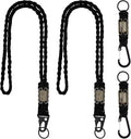 Frienda 2 Set Heavy Duty Paracord Lanyard Necklace Whistles Strap Braided 550 Keychain Lanyard for Outdoor Activities Camera