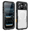 Waterproof Phone Case Compatible with iPhone 17 Pro, IP68 Waterproof Shockproof Dust-Proof Phone Case with Built in Screen Protector, Full Body Protective Case (Black, 17 Pro)