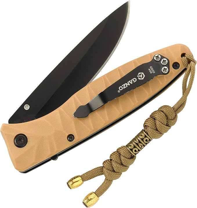 M-Tac Skull Knife Lanyard with Bead – Paracord Lanyard for Knives & EDC – Tactical Knife Fob Pull Cord – Durable Paracord
