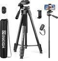 Phone Tripod, 83” Cell Phone Tripod for iPhone, Tall Tripods Selfie Stick with Remote Extendable Phone Holder Stand for Camera Photo Video Recording