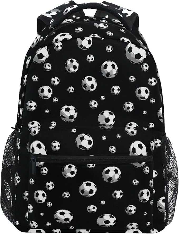 Wamika Football Ice Fire Boy Backpack Soccer Ball Sports School Backpack Kids Preschool Book Bag